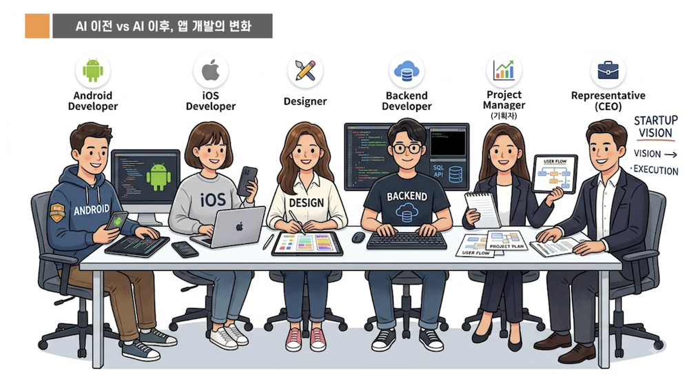AI 이전과 이후 앱 개발의 변화