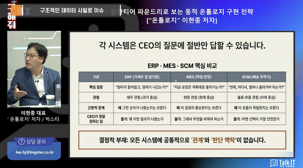 구체적인 사일로 이슈