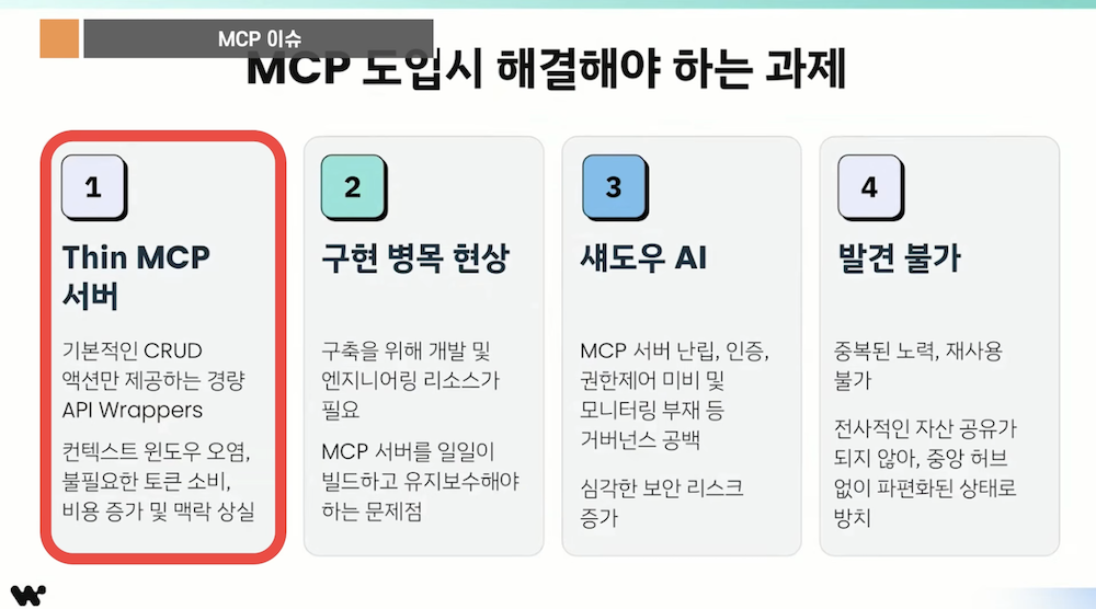 MCP 도입 과제