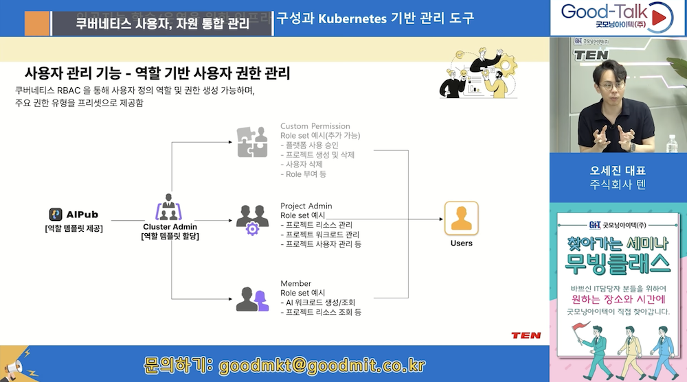 쿠버네티스 사용자, 자원 통합 관리